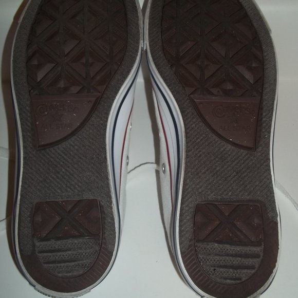 Converse All Star Chuck Taylor Classic Low Top White Sneakers Mens- 7 Womens- 9 - Picture 11 of 12